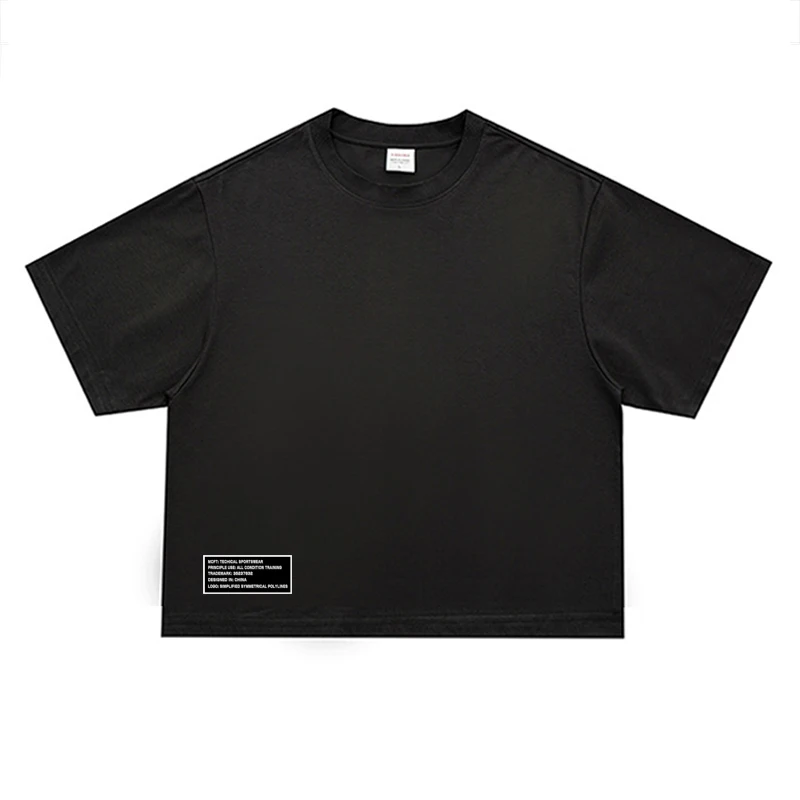 Oversized Boxy Dropped Shoulders Mens Running T-shirts 100% Cotton Heavyweight Half Sleeve Sports T Shirts Casual Gym Clothing