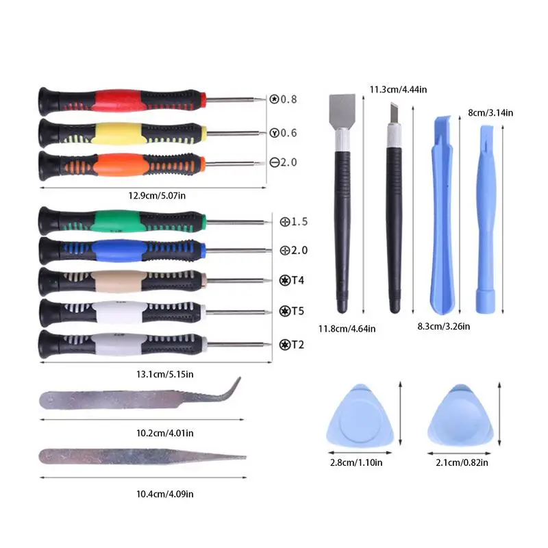 Reparatieset voor mobiele telefoons 16 STKS Telefoonreparatieschroevendraaierset Professionele elektronica Opening Pry Tool Reparatieset voor mobiele telefoon