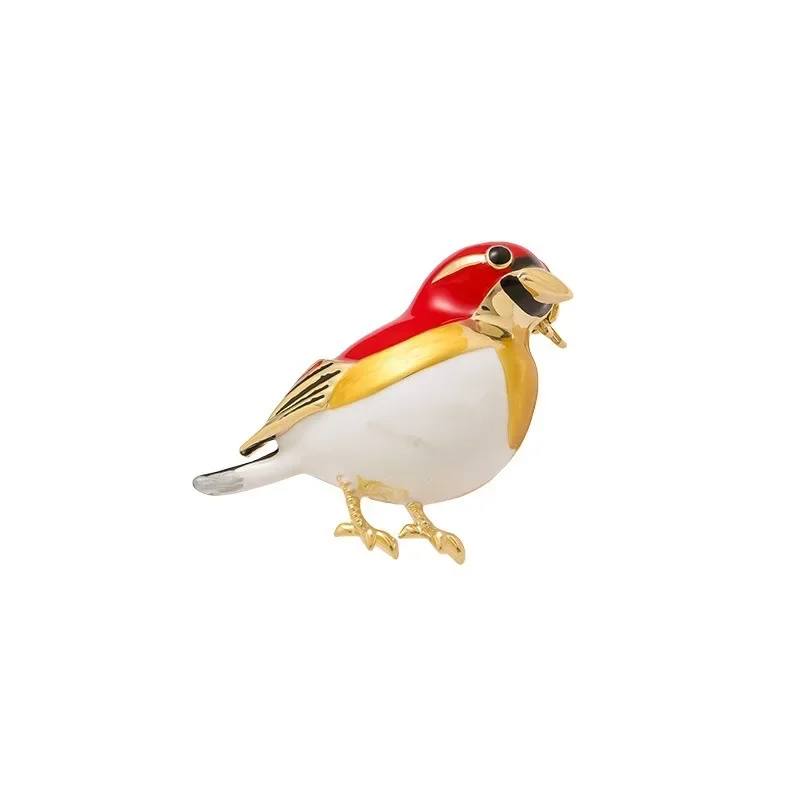 لطيف الطيور المينا بروش المرأة الراقية رائعة موضة شخصية الصدار اعلان الطيور بروش الملابس والاكسسوارات