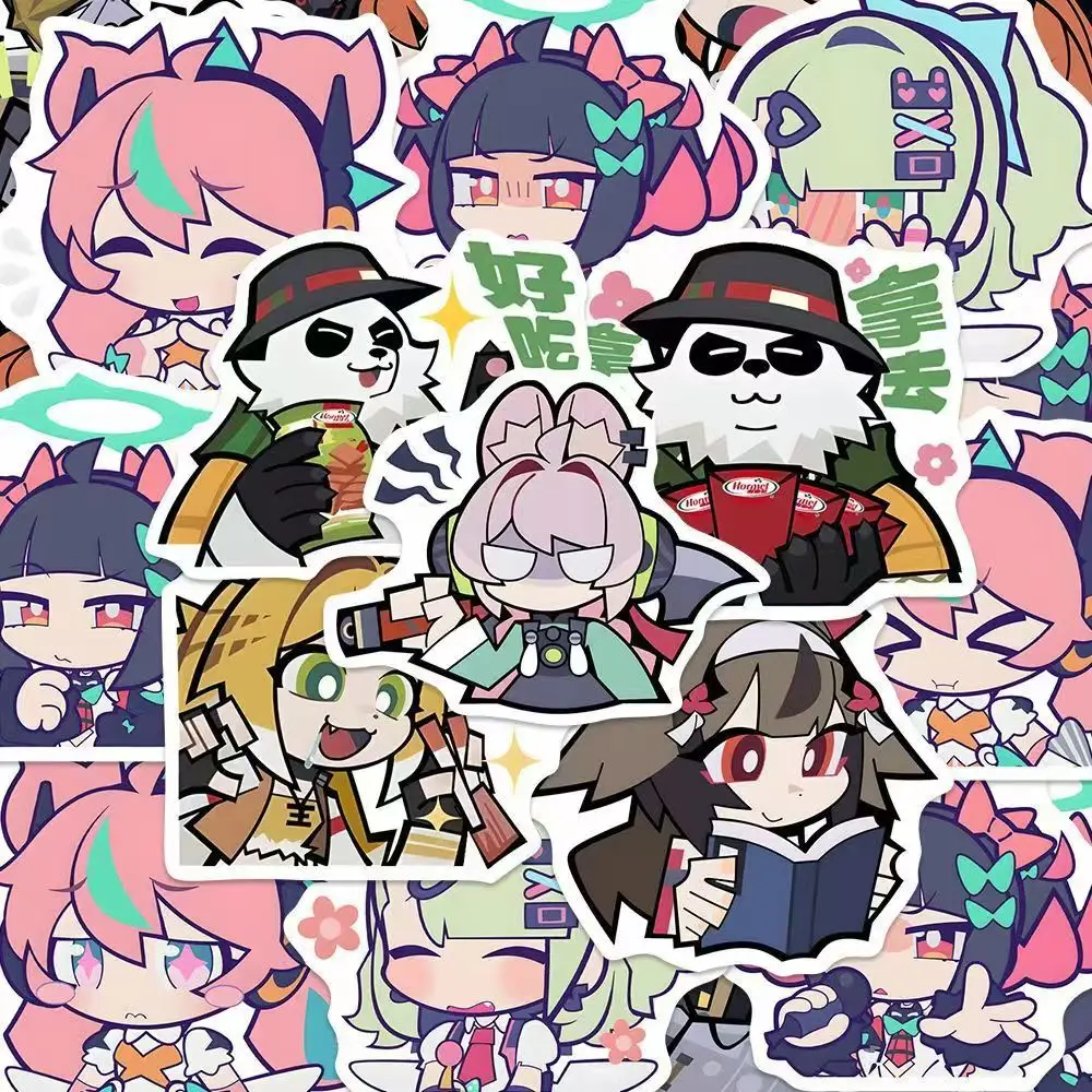 50pcs Angels of Delusion Airi Chika NanguYu Graffiti Stickers Zenless Zone Zero Q Version Decal Laptop Phone Water Bottle Decor
