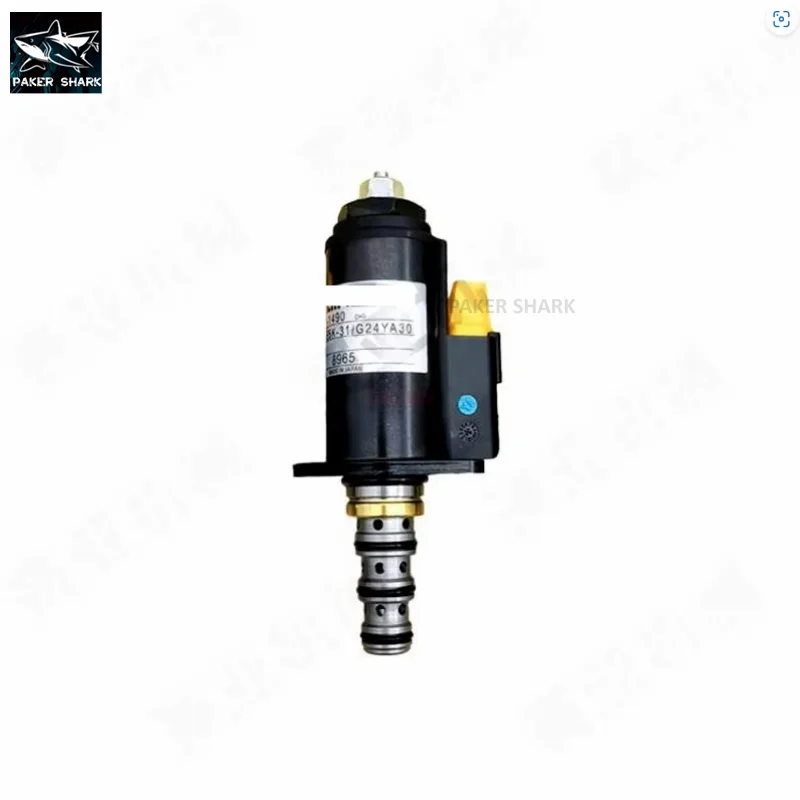 Per E312 E320B Pompa idraulica Elettrovalvola proporzionale E320C E320D Escavatore con elettrovalvola rotativa con blocco di sicurezza