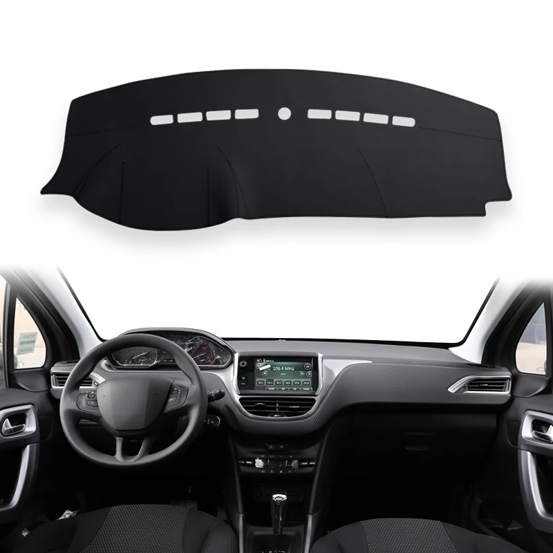 Car Dashboard Covers For Peugeot 2008 2019 2018 2017 2016 2015 2014 Auto Mats Sun Shade Instrume Panel Accessories Waterproof