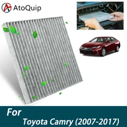 Toyota Camry 2007-2017、自動フィルター、カーボンファイバー、87139-02020、87139-02090、87139-06040用の車のキャビンエアフィルター、87139-06080