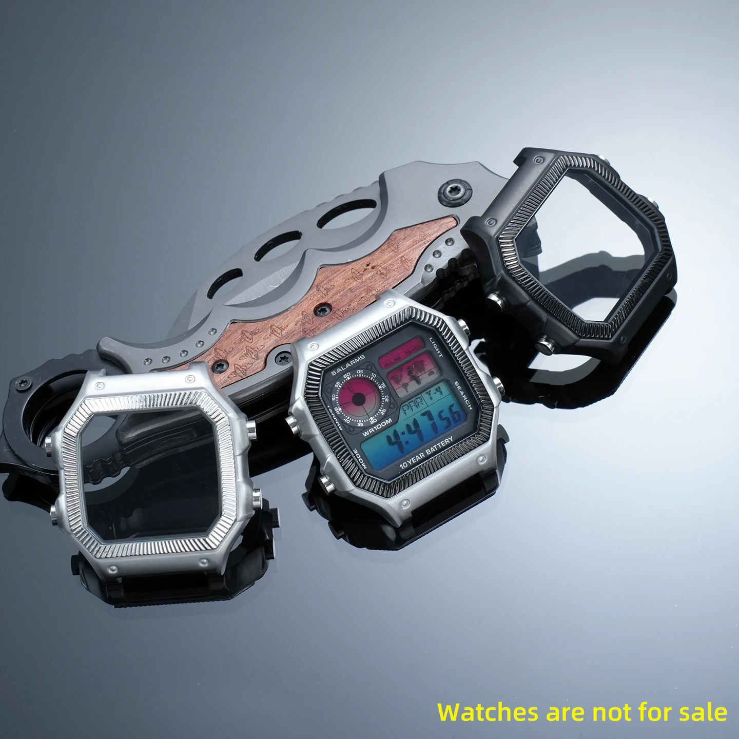 Suitable for Casio AE-1200/1300 stainless steel case modification, ae1200 men's DIY upgrade shell watch accessories view 5