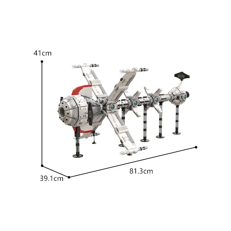 Space Series Comet Spacvier décennie s de construction MOC-115963 Sci-Fi Dime Roman Spacvier Defender Modèle d'assemblage Puzzle Jouet Cadeau pour enfants