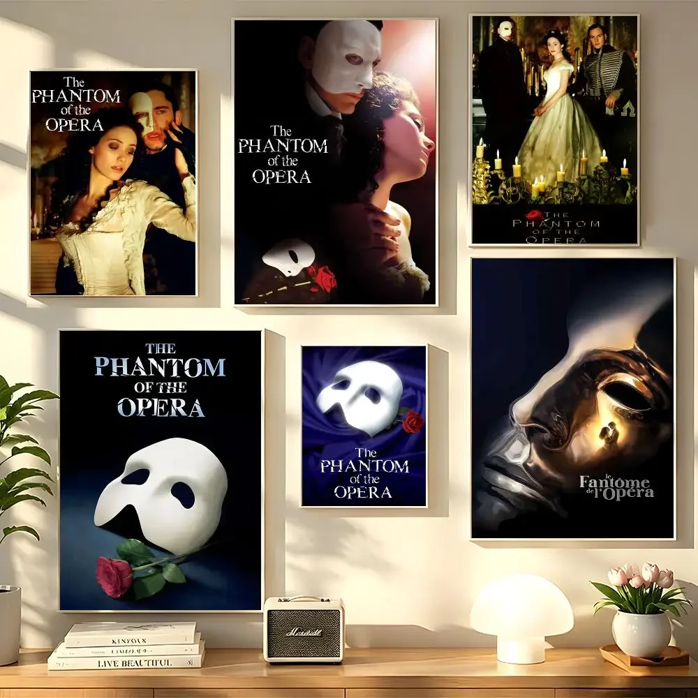 Movie The P-Phantom of the O-Opera Poster Decorative Wall Sticker Mural Print Artwork for Living Room Bedroom Hallway Home Decor