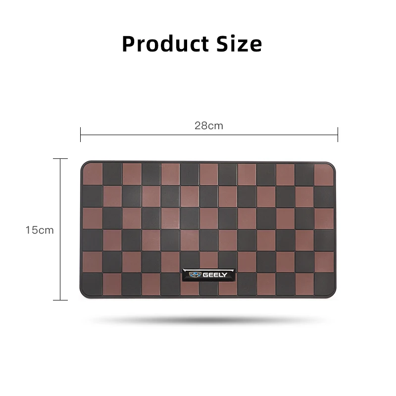 Car Anti-Slip Mat Dashboard PU Non Slip Pad Auto Accessories For Geely Coolray Geometry C GX3 Emgrand EC7 LC Panda Binray X7 CK