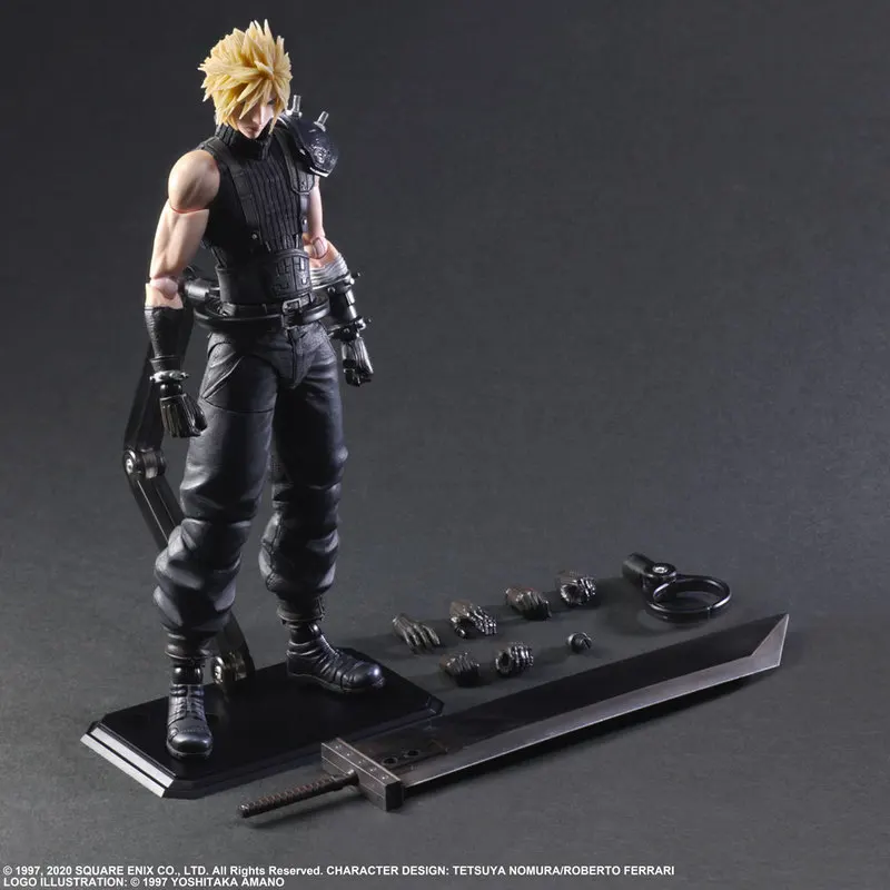 

Original Se Playarts Remake Version Cloud Strife Pvc Action Figure Model Toy Gifts