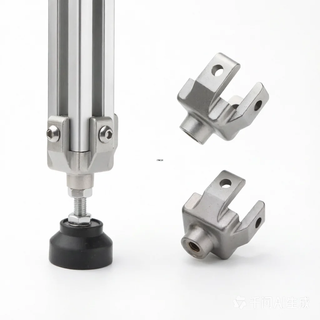 2pcs Aluminum Profile Foot End Connection Block 2020 3030 4040 4545 M8 M10 M12 Caster Foot Wheel Cup Leveling Leg Bracket