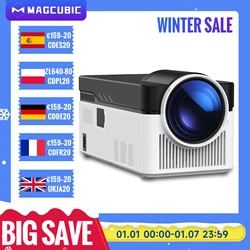 Magcubic Ultra Short Throw HY450 Projector with Auto Offset 8K 4K 1080P 900ANSI BT5.4 Electronic Focus WiFi6 AllwinnerH716 Voice