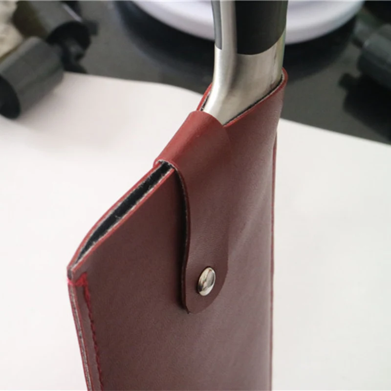 Capa protetora de couro para faca de chef, resistente, para açougueiro, cutelo, picador, à prova d'água, saco de armazenamento, portátil, protetor de cozinha