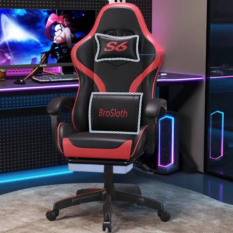 

Black Cushion Office Chair Control Headrest Neck Wheels Comfortable Computer Chair Ergonomic Arm Bureau Stoel Office Furniture