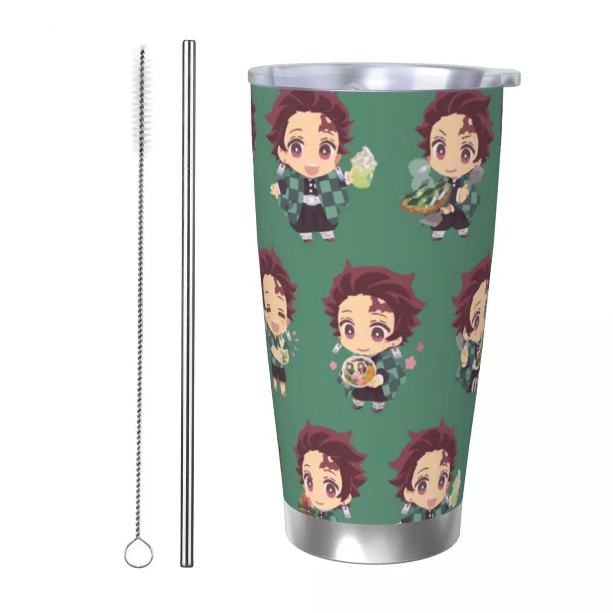 Demon Slayer Kimetsu No Yaiba 20oz Stainless Steel Insulated Thermal Coffee Car Cup Cold Hot Mugs Vacuum Flask