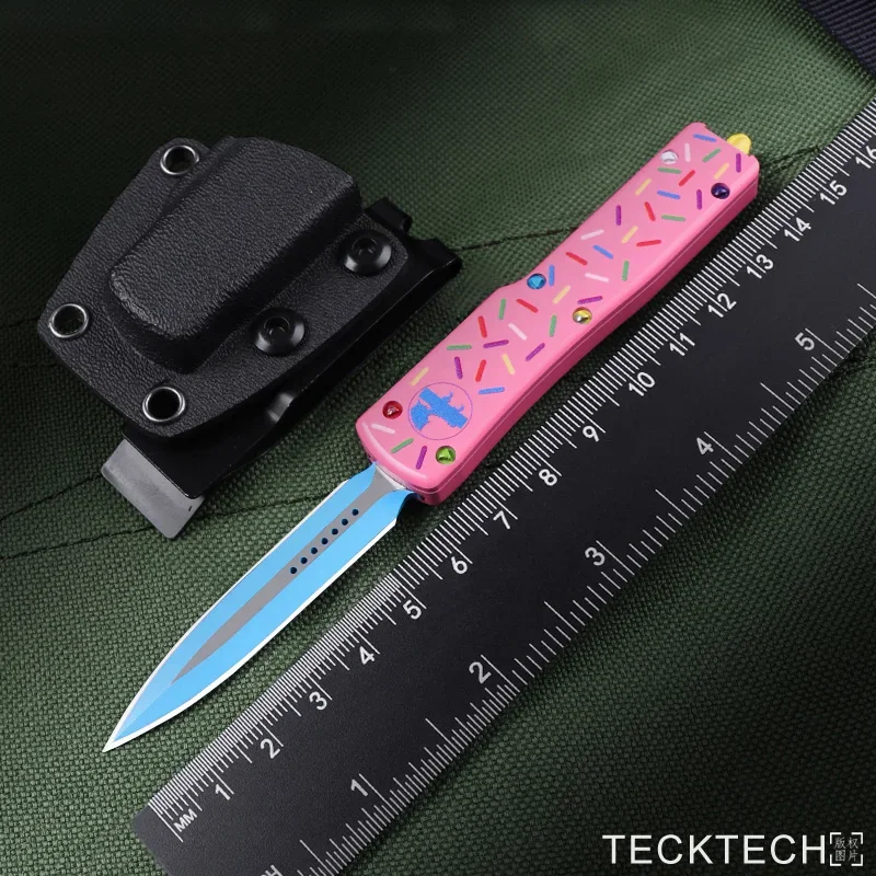 

Donut Limited UTX-70 KNIFE MICRO ULTRA MINI TECH KNIFE UTX70 UTX 70 EDC Self Defense Tactical Pocketknife D2 Blade CNC T6