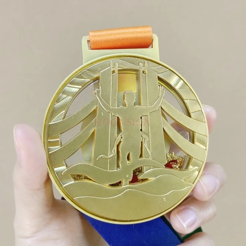 High-end Marathon Medal Games Orienteering Gold Medal Metal Listing Competition Commemorative Medal