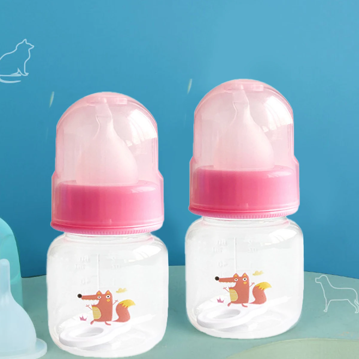Бутылочка для кормления щенков и кошек, шприц, игла-кормушка с силиконовой соской, набор бутылочек для кормления домашних животных Бутылочка для кормления щенков и кошек, шприц, игла-кормушка с силиконовой соской, набор бутылочек для кормления домашних животных