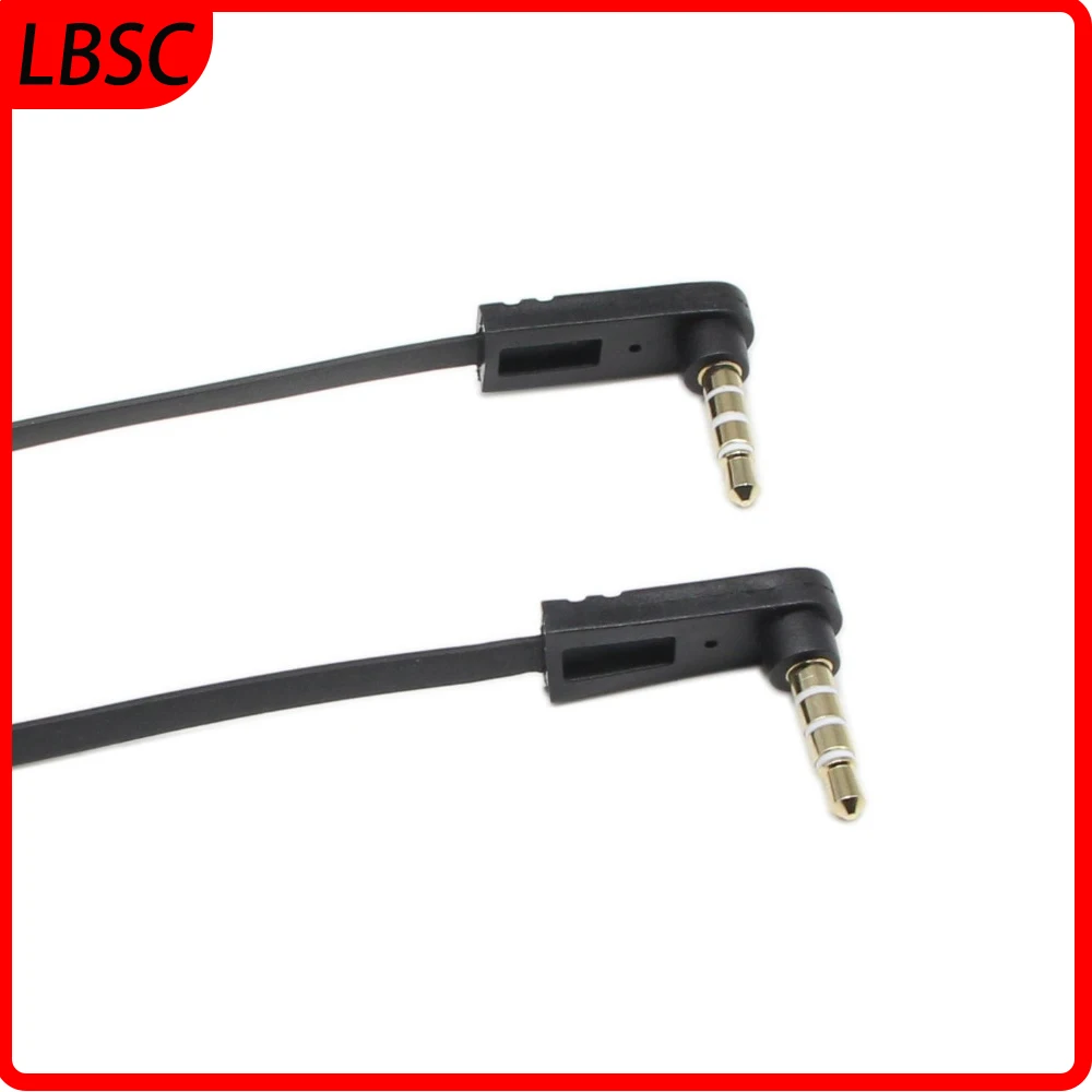 3.5mm Stereo Plug/Male to Right Angle 4-pole 1/8\