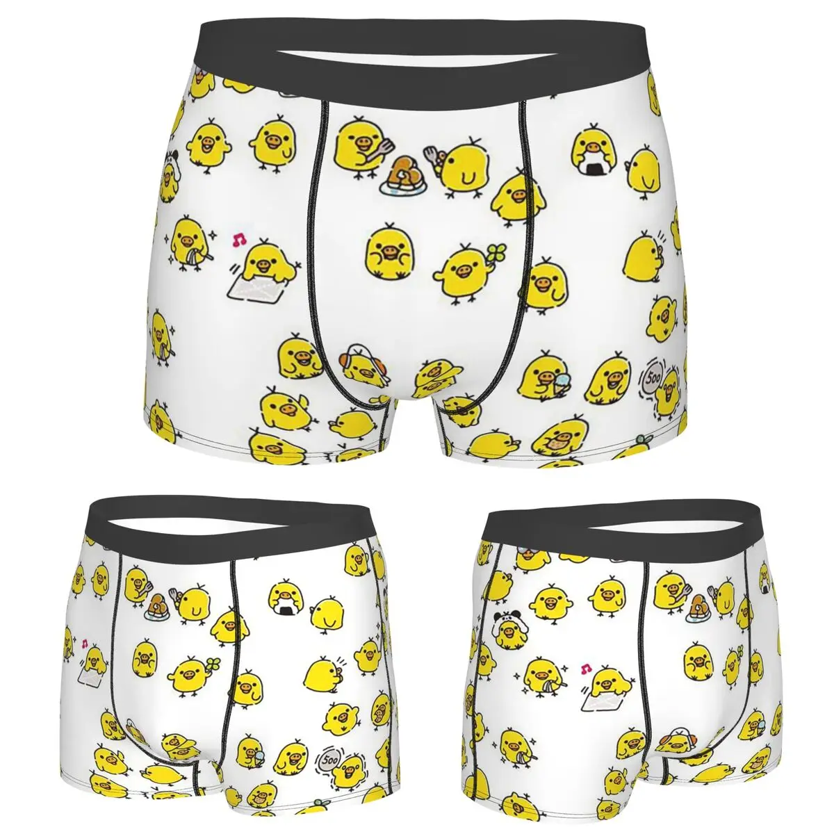 

Трусы-боксеры, шорты, милые трусики Kiiroitori с рисунком Rilakkuma, мужское мягкое нижнее белье для мужчин, подарок бойфренду