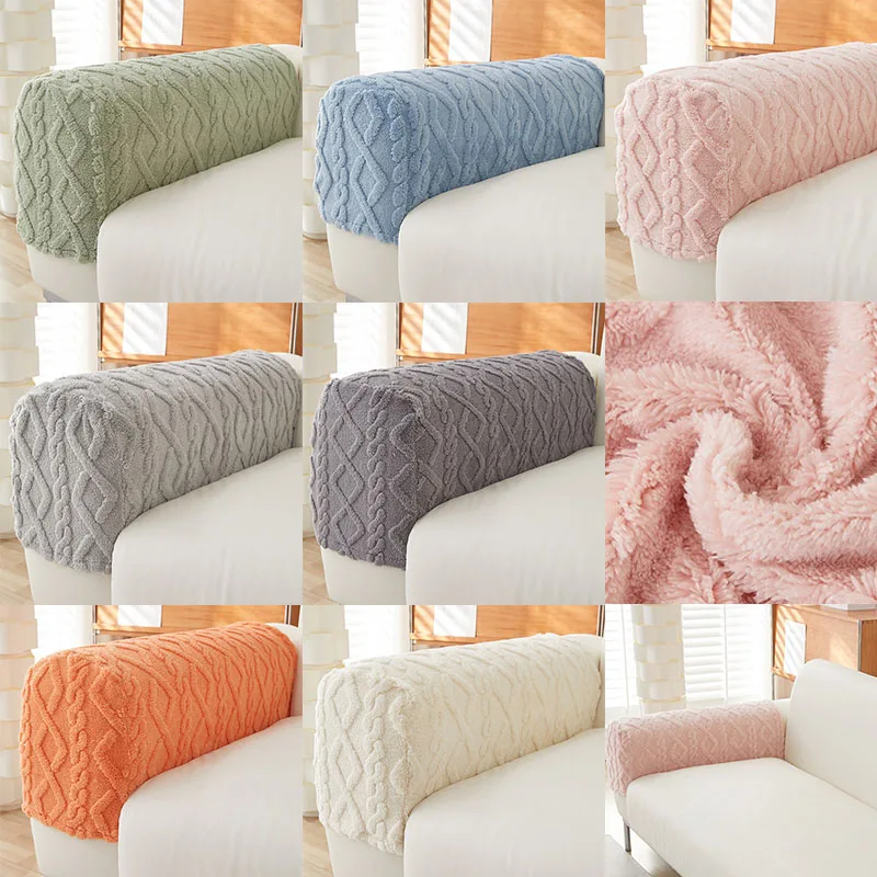 

Soft Velvet Non-Slip Sofa Arm Covers with Classic Geometric Pattern,Machine Washable,Pet-Friendly, HomeDecor Couch Protector