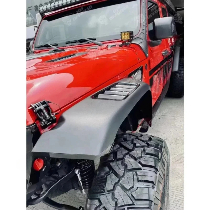 Fenders Eyebrow Wheel Eyebrow Arch  with Led Light Fender Flares for Wrangler JK JL Gladiator JT