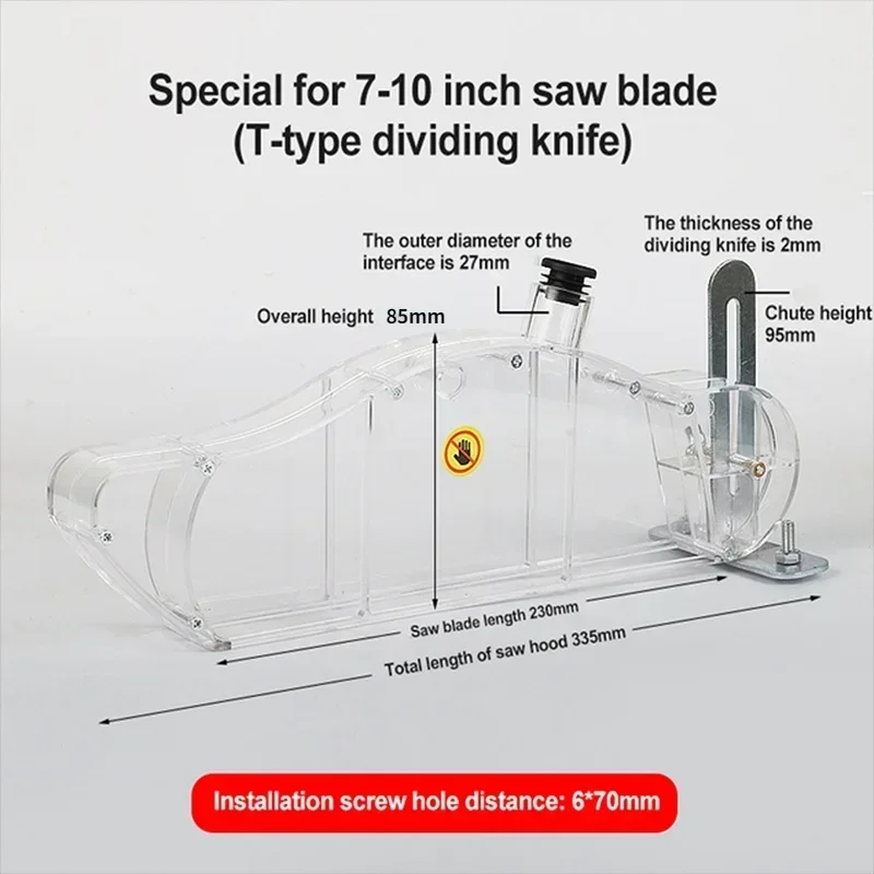 DIY Table Saw Protective Cover Woodworking Shell Safety Universal Stand with Dispensing Tool Anti Dust Transparent Wood Router