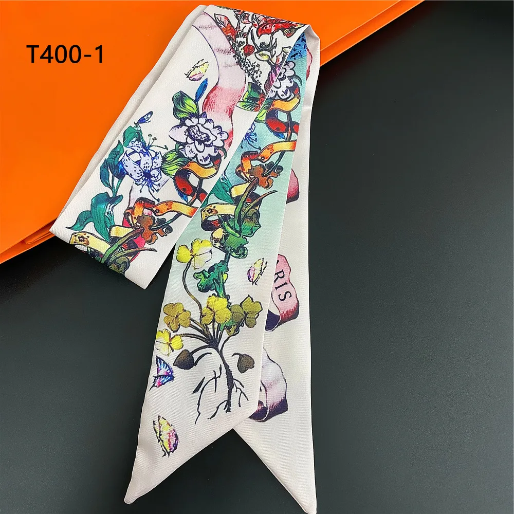 

New Arrival Multicolor Butterfly Scarf for Women Decorative Hair Tie Bandana Bag Strap Gift Present Wholesale Accessories