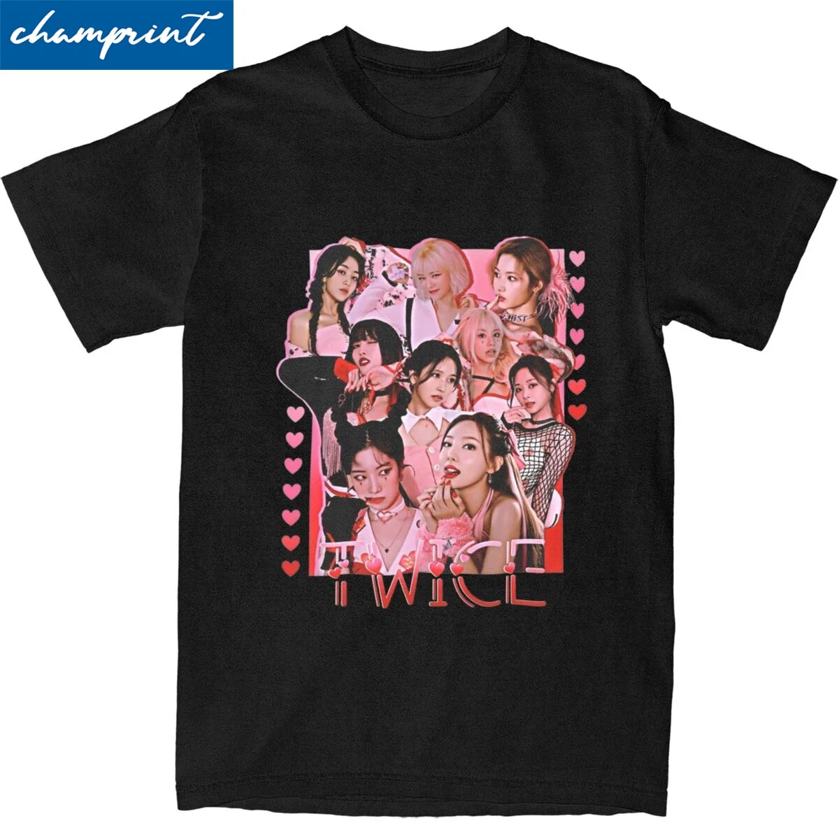 Kpop Graphic Twice Tshirt For Men Women Cotton Tops Printed Round Neck Short Sleeve