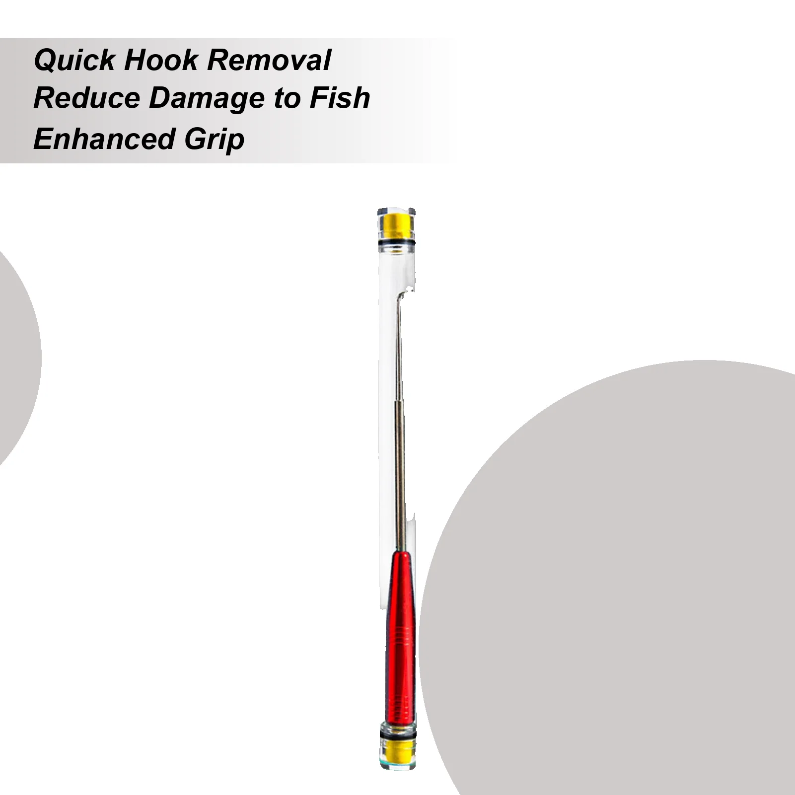 

Fish Hook Remover Fishhook Disconnect Removal Tool Non-slip Ergonomic Quick Fish Hooks Remover Detacher Tool For Adult