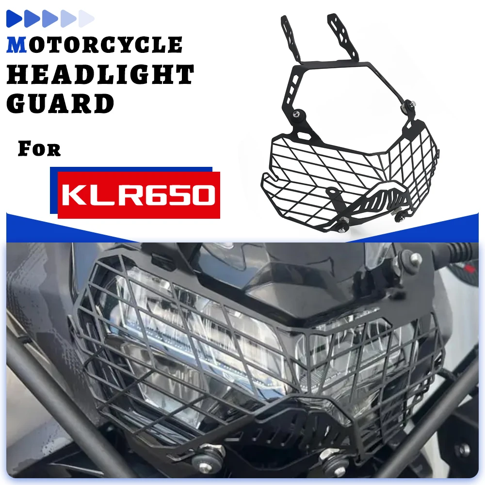 

For Kawasaki KLR650 Klr650 2021 2022 2023 Headlight Grille Cover Front Headlight Protection Motorcycles Accessories