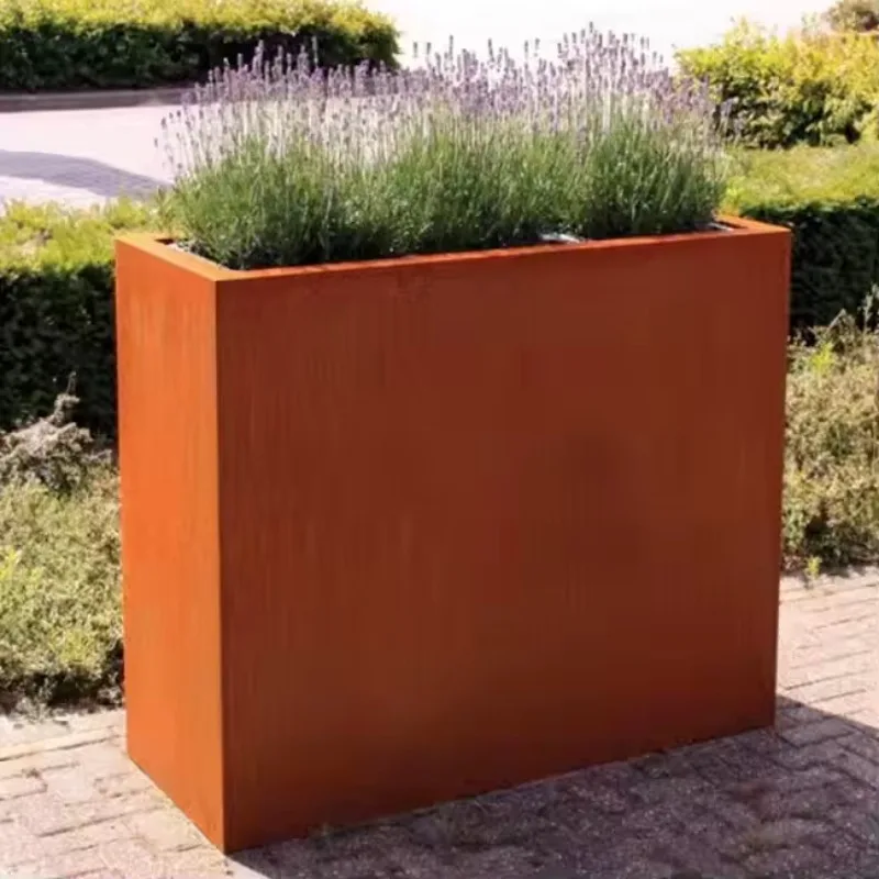 Colton Steel Flower Pots and Garden Pots - Eco-Friendly Home and Outdoor Decoration for Indoor/Outdoor Use