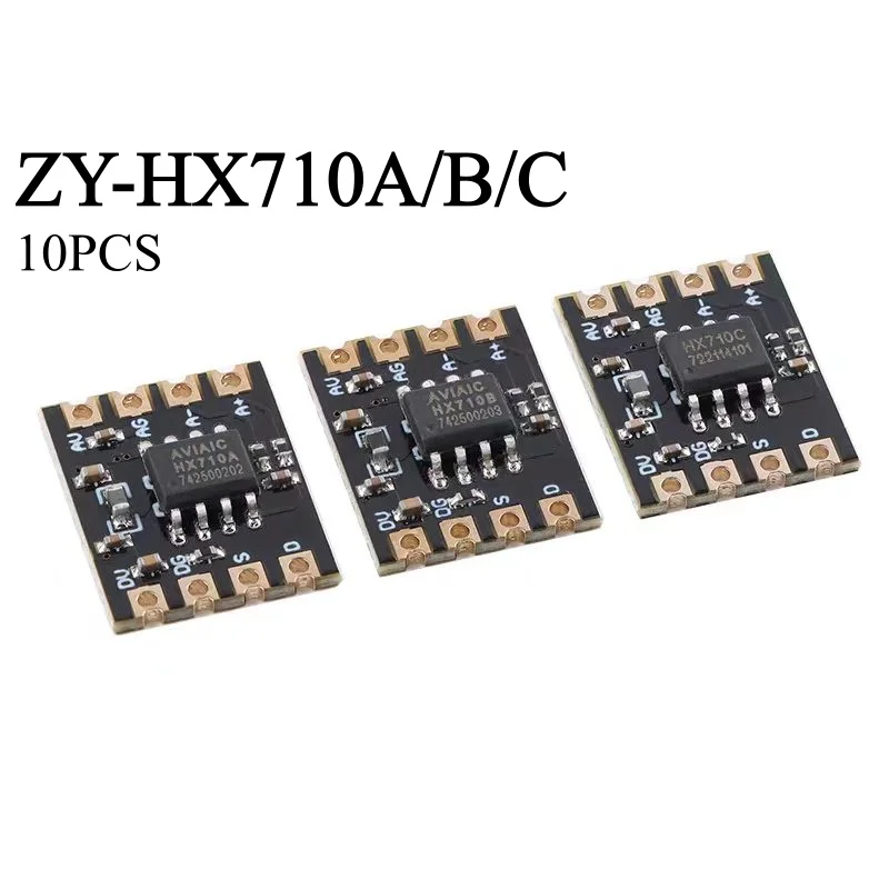 10PCS ZY-HX710A/B/C 24 bit ADC analog-to-digital converter module ADC sampling electronic weighing module