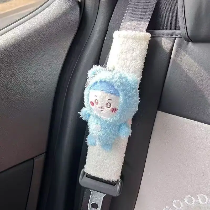 chiikawa car plush shoulder pad seat belt shoulder pad anti-strangle women's car decoration hachiware Usagi holiday gift