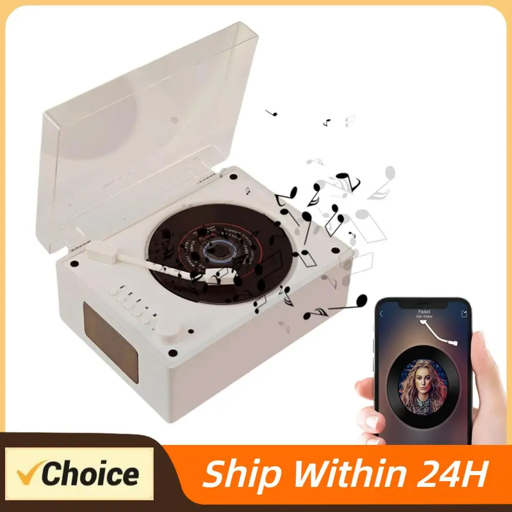 

Портативный CD-плеер с перезаряжаемой батареей, пультом дистанционного управления, поддержкой Bluetooth 5.0, USB, 3.5 мм AUX, для домашнего использования, настольный CD-плеер