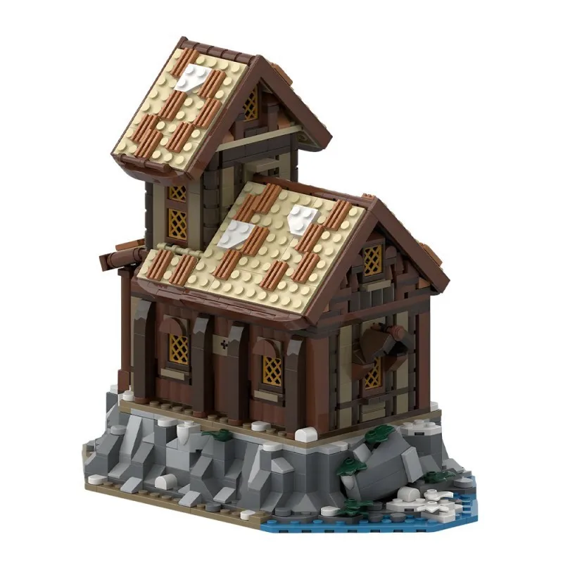 

MOC Hapel of Solitude Modular Building Blocks Classic Medieval Viking Village Church Brick Toy Gift for Kids and Adults