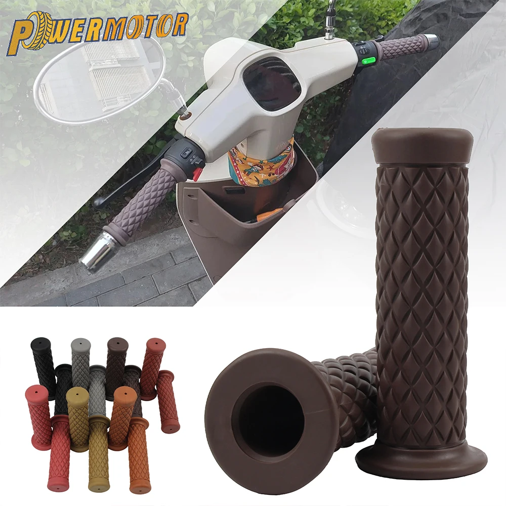 Empuñaduras universales para motocicleta, empuñaduras de goma antideslizantes para manillar, para Yamaha, Kawasaki, Suzuki, Honda, moto de cross