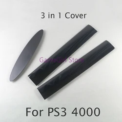1pc Plastic Black Hard Drive HDD Slot Door Cover For PS3 Super Slim 4000 4K Console Bottom Frame Left Right Faceplate Panel