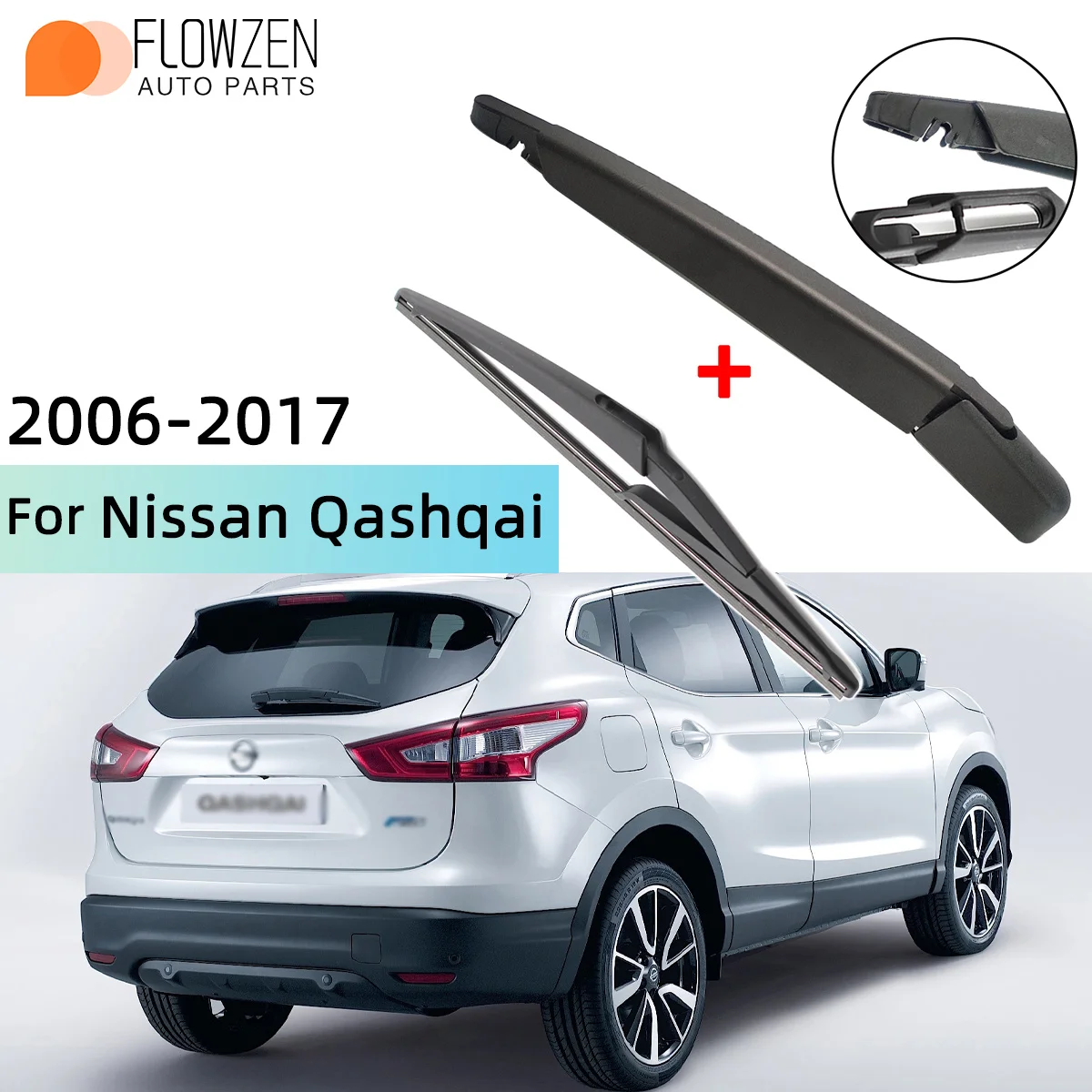 Passt Für Nissan Qashqai 2006--2017 Hinten Scheibenwischerblatt Wischerarm Windschutzscheibe Scheibenwischer Bürsten Reinigung Zugriffs