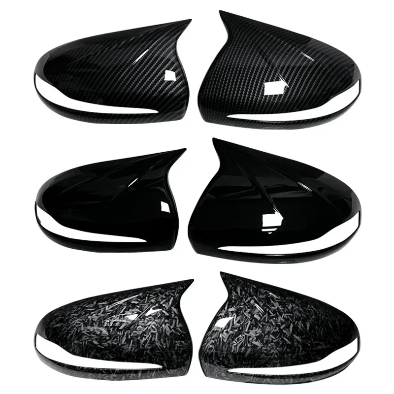 2 قطعة RHD و LHD لمرسيدس بنز C W205 E W213 GLC-Class X253 S Class W222 ABS سيارة مرآة الرؤية الخلفية غطاء تغليف اكسسوارات الكسوة #3