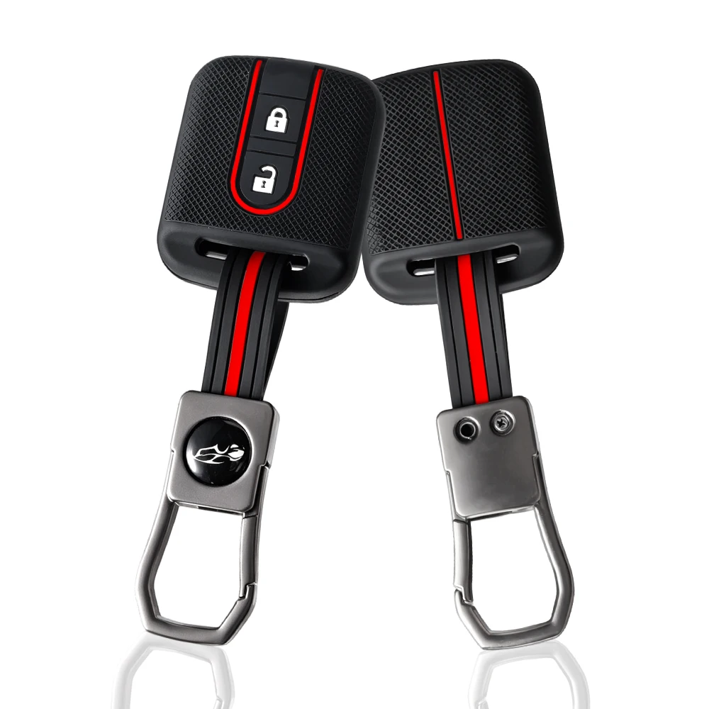 Silicone Car Key Case Fob Rubber Cover for Nissan Micra K12 Note Navara Qashqai J10 Primera Almera Sunny X-Trail Accessories