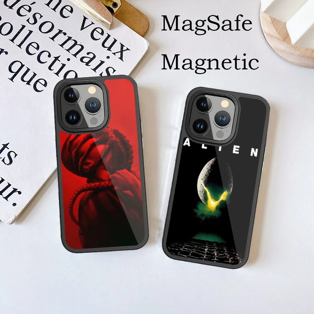 Movie A-Alien Romulus Phone Case For iPhone 15 14 13 12 11 Pro Max Plus Magnetic for Macsafe Cases Cover