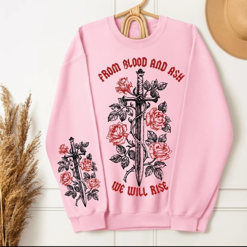 من الدم والرماد سوف نرتفع البلوز والقلنسوة، جنيفر إل بوبي هوك برينس كاستيل كتاب عاشق هدية الشتاء الحراري هوديي #2