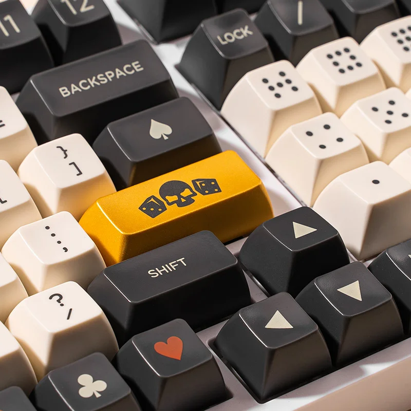 Imagem -04 - Conjunto Dice Tema Keycaps SA Perfil Aviso Keycap Dois-cor Impressão de Vedação Esmalte Chave Tampões Abs Material Não sp 1