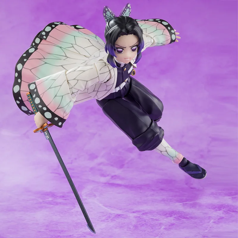Bandai original S.H.Figuarts SHF Shinobu Kocho Demon Slayer anime action figure model ornaments collection toy surprise gift