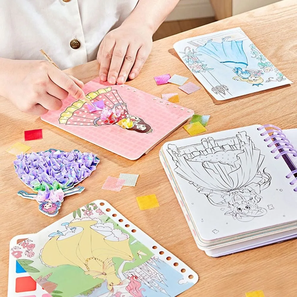 

Бумажные стикеры для одежды, тканевые Стикеры, цветная познавательная книга, живопись, граффити, сборная книга