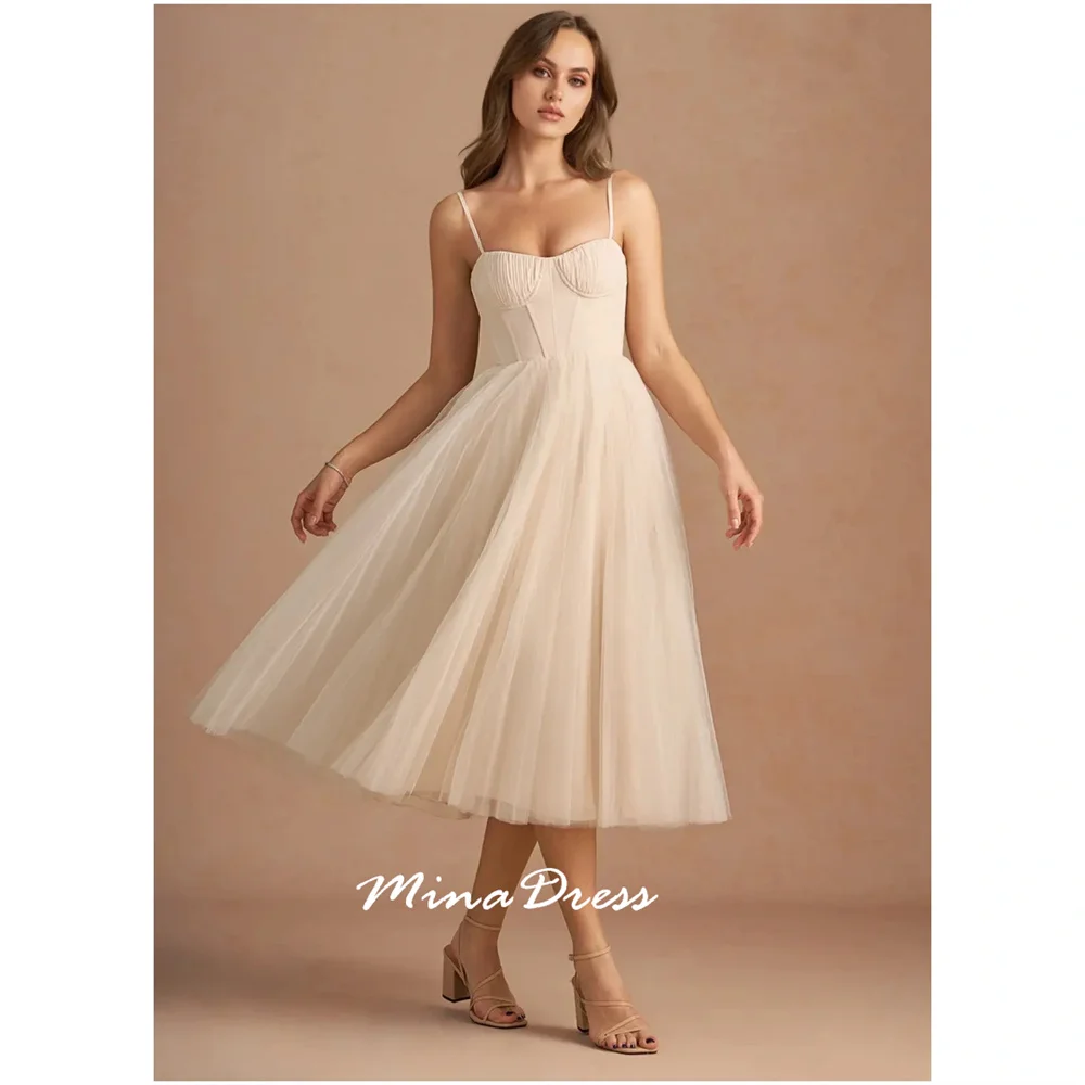 

Mina Customized Adjustable Shoulder Strap Evening Dresses for Special Occasions Slim Shoulder Straps Sleeveless Backless Party