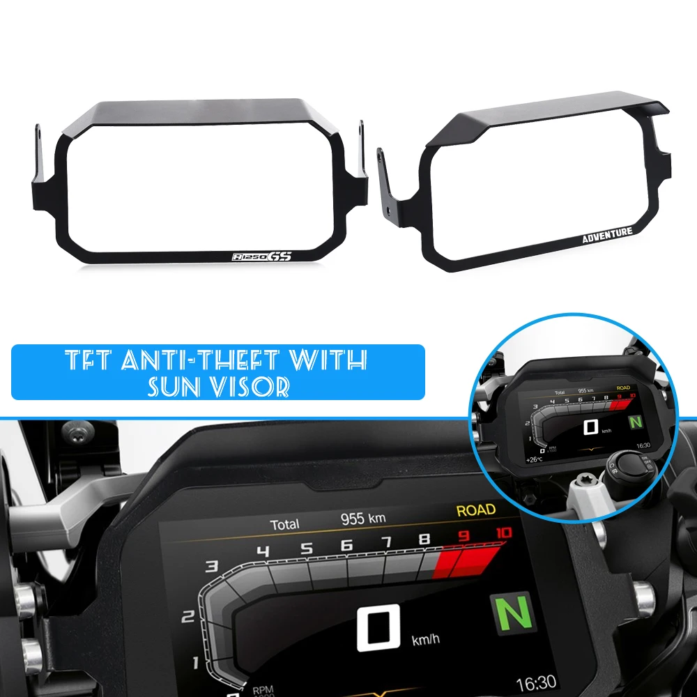 

R1200 R1250 GS Motorcycle TFT Anti theft Screen Protector Cover Sun Visor For BMW R1250GS R1200GS LC Adventure R 1200 1250 GS