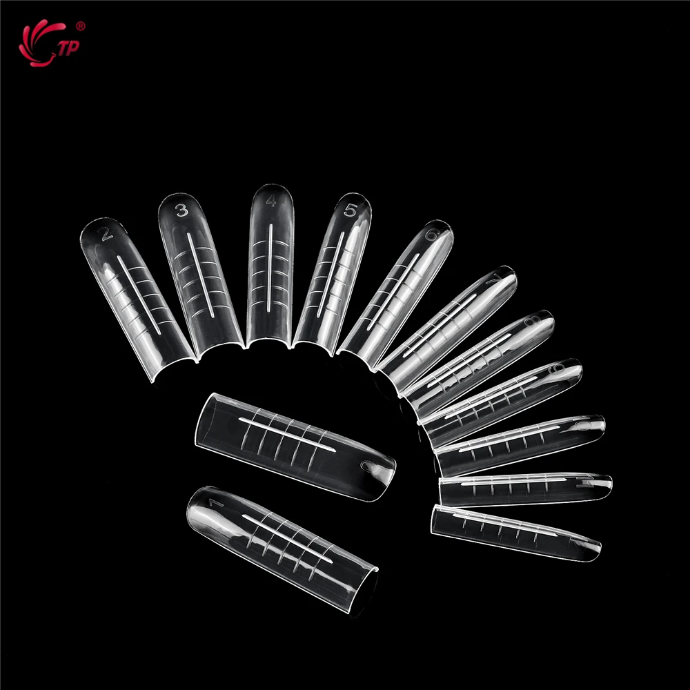 TP مسمار أشكال مزدوجة واضح نظام تمديد الأظافر الأشكال العليا غطاء كامل بولي جيل للأظافر قالب قابلة لإعادة الاستخدام أشكال الأظافر مسمار الفن تصميم 70 قطعة #3