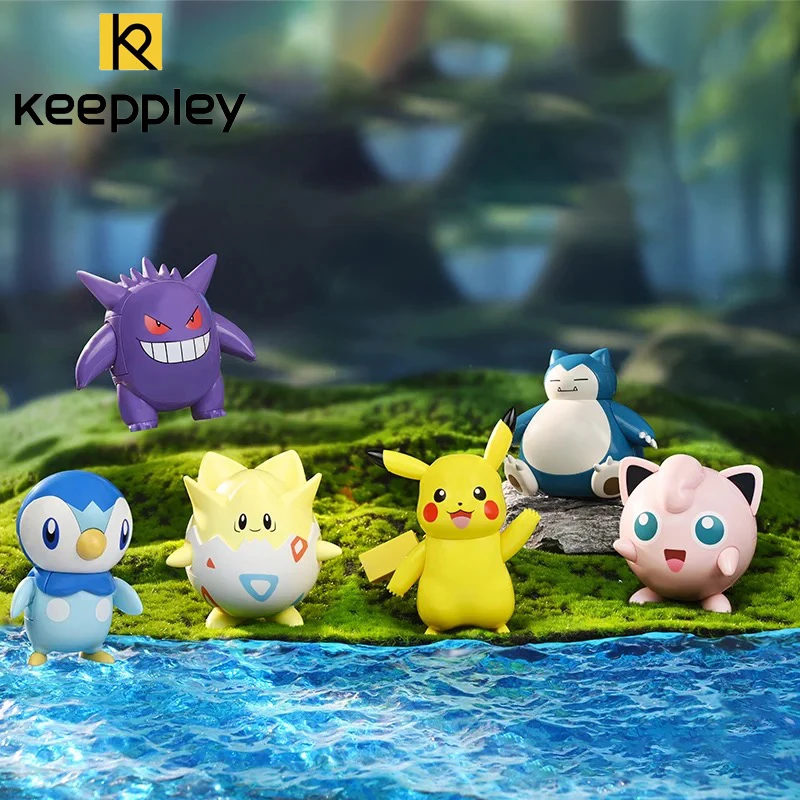 

Keeppley Pokemon Building Block Pikachu Gengar Piplup Jigglypuff New Model Puzzle Home Decoration Children's Toys Birthday Gif