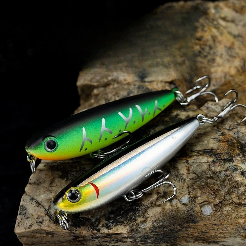 BILLINGS Top Water Pencil Angelköder Schwimmender Dog-Walking-Wobbler Kunstköder Hartköder für Barsch-Angeln