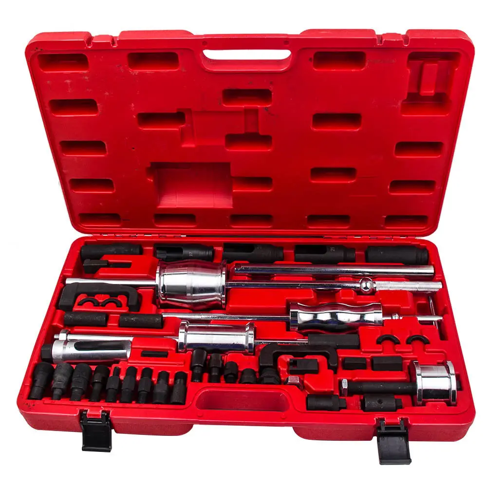 

40 Pieces Diesel Injector Extractor Removal Repair Tools with Slide Hammer